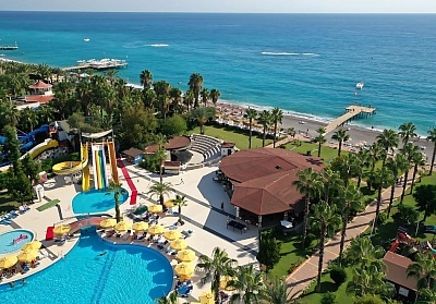 На първа линия в Алания, Турция с полет от София, 7 нощувки Ultra All Inclusive в Perre Delta Resort Superior 5*