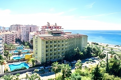 На първа линия в Алания, Турция: Полет от София + 7 нощувки на All Inclusive в SUNSTAR BEACH HOTEL 4*