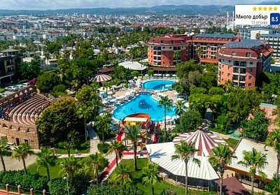 Първа линия в 5-звезден хотел Palmeras Beach Hotel, Алания, Турция