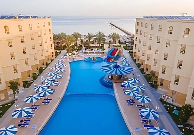 На първа линия в AMC ROYAL HOTEL & SPA 5*, Хургада, Египет! Чартърен полет от София + 7 нощувки на човек на база All Inclusive!