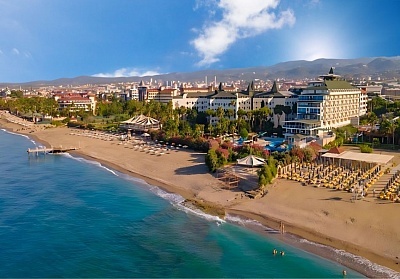  На първа линия в MC BEACH RESORT HOTEL 5*, Алания, Турция. Чартърен полет от София + 7 нощувки на човек на база Ultra All inclusive 