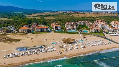 На първа линия в Лозенец през Юни и Август! Нощувка на база All Inclusive + басейн, чадър и шезлонг + дете до 11.99г. безплатно, от Хотел Оазис дел Маре 4*