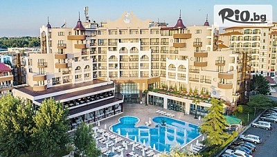 На първа линия в Слънчев бряг от 6 до 19 Юни и от 5 до 11 Септември! Ultra All Inclusive нощувка + басейни и БЕЗПЛАТНО настаняване на дете до 11.99 г., от Хотел Империал Резорт 4*