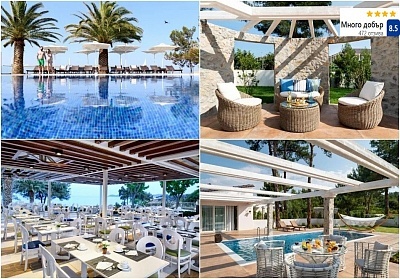 Първа линия на о. Тасос в хотел Alexandra Beach Thassos Spa Resort с HB и басейн