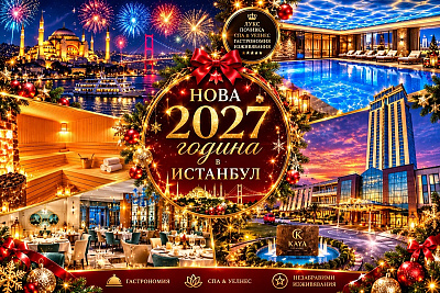Петзвездна Нова година 2027 в Истанбул с гала вечеря и оркестър