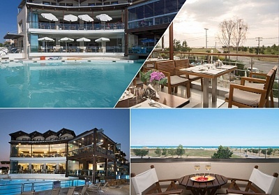 На 200м. от плажа в Cosmopolitan Hotel & Spa****, Паралия Катерини, Гърция! 3+ нощувки със закуски и вечери на човек + басейн