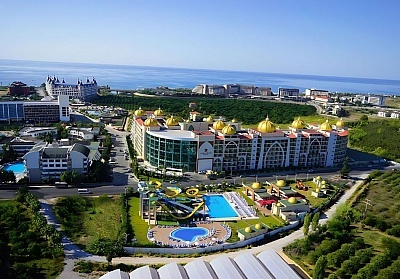  Почивка в Alan Xafira Deluxe Resort &amp; Spa 5*, Алания, Турция! Автобусен транспорт + 7 нощувки на база Ultra Аll Inclusive на човек + басейни, аквапарк и СПА. Дете до 12.99г. БЕЗПЛАТНО! 