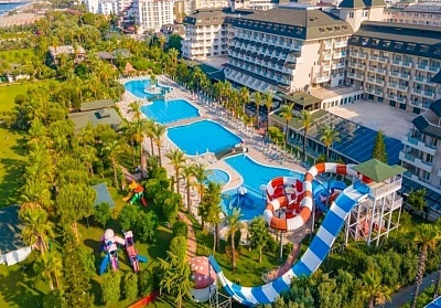  Почивка в MC ARANCIA RESORT HOTEL 5*, Алания, Турция. Чартърен полет от София + 7 нощувки на човек на база Ultra All Inclusive + басейни и водни пързалки! 