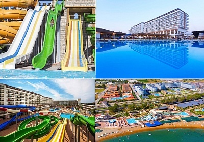  Почивка в EFTALIA SPLASH RESORT 4*, Алания, Турция. Чартърен полет от София + 7 нощувки на човек на база All Inclusive + басейни и водни пързалки! 