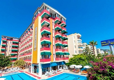  Почивка в GALAXY BEACH HOTEL 4*, Алания, Турция. Чартърен полет от София + 7 нощувки на човек на база All Inclusive 