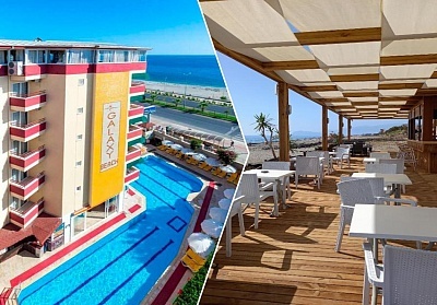  Почивка в GALAXY BEACH HOTEL 4*, Алания, Турция. Чартърен полет от София + 7 нощувки на човек на база All Inclusive 