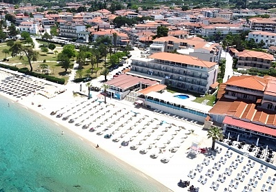 Почивка в Ханиоти, Гърция: Нощувка със закуска и вечеря + басейн в Hanioti GrandOtel 4*