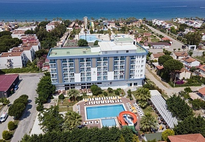  Почивка в хотел My Aegean Star Hotel 4*, Кушадасъ, Турция! Автобусен транспорт + 7 нощувки на човек на база All Inclusive + басейни. 