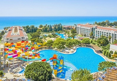 Почивка в хотел HORUS PARADISE LUXURY RESORT 5*, Сиде, Турция! Автобусен транспорт + 7 нощувки на база Ultra All Inclusive на човек + басейни. Дете до 12.99г. безплатно