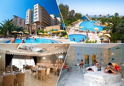  Почивка в Hotel Stella Beach 5* Алания, Турция! Автобусен транспорт + 7 нощувки на човек на база All Inclusive. Дете до 12.99 г. БЕЗПЛАТНО! 