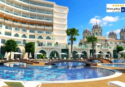 Почивка в OZ HOTELS SUI 5*, Алания, Турция! Транспорт + 7 нощувки за ДВАМА на база All inclusive. Дете до 9.99 безплатно.