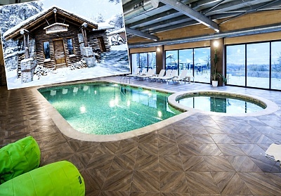 Почивка край Огняново: Нощувка със закуска за двама в Еко къщичка с минерален басейн