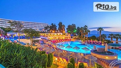 Почивка в Кушадасъ! 7 нощувки на база Ultra All Inclusive + басени и СПА в хотел Grand Blue Sky 4*, със собствен транспорт, от Golden Voyages