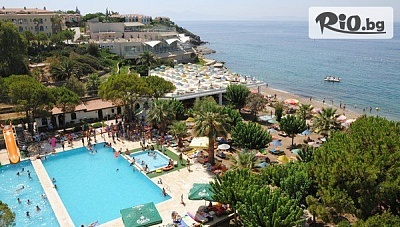 Почивка в Кушадасъ на първа линия през цялото лято! 7 All Inclusive нощувки в Hotel Grand Efe 4* + 2 басейна с 2 водни пързалки и Безплатно за дете до 12 г., от Golden Voyages