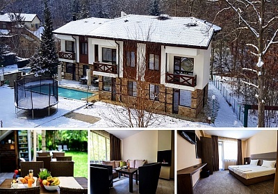 Почивка в Огняново: Луксозен апартамент с минерален басейн и закуска в Къща за гости Релакс