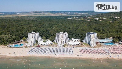 Почивка на първа линия в Албена от 22.06 до 1.07 и от 26.08 до 6.09! All Inclusive нощувка + басейн с мин. вода, 2 шезлонга и 1 чадър на плажа, от Хотел Нона