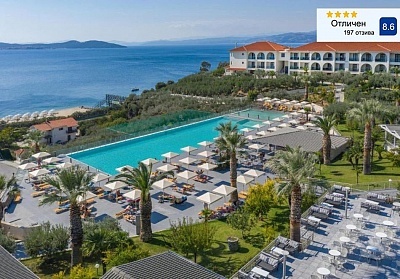 Почивка на първа линия в Урануполис, Гърция: All Inclusive в Akrathos Beach Hotel