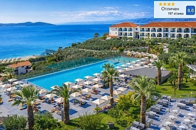 Почивка на първа линия в Урануполис, Гърция: All Inclusive в Akrathos Beach Hotel 4*