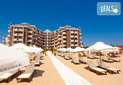Почивка през юни в Хотел Голдън Ина, Слънчев Бряг! Нощувка на база All Inclusive, открит басейн с чадъри и шезлонги, безплатно настаняване за дете до 5.99 г.