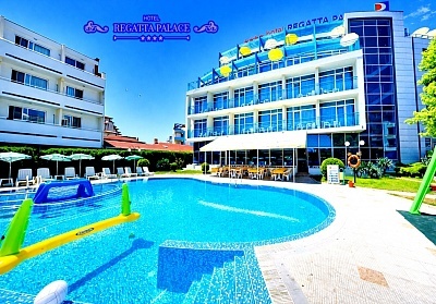 Почивка в Слънчев бряг: All Inclusive в хотел Регата Палас с басейн и бонус нощувки