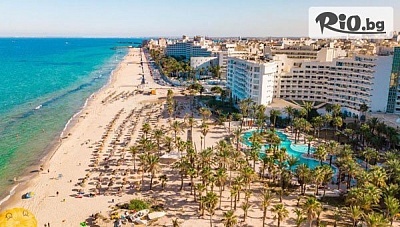 Почивка в Сус, Тунис! 7 нощувки на база All Inclusive в Riadh Palms Resort and Spa 4* + самолетни билети и летищни такси, от Mistral Travel and Events