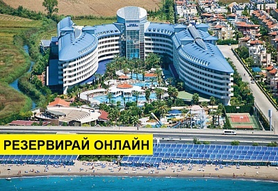 Почивка в Турция с автобус! 7 нощувки на човек на база Ultra all inclusive в Crystal Admiral Resort Suites & Spa 5*, Анталия, Турска ривиера с организиран автобусен транспорт от София