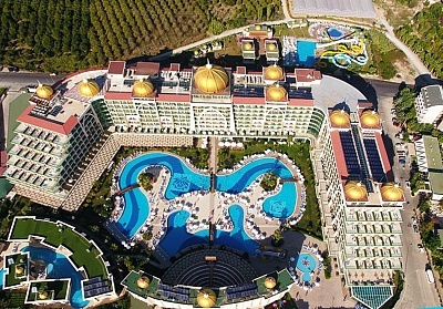  През октомври в Alan Xafira Deluxe Resort &amp; Spa 5*, Алания, Турция! Автобусен транспорт + 7 нощувки на база Ultra Аll Inclusive на човек + басейни, аквапарк и СПА. Дете до 12.99г. БЕЗПЛАТНО! 