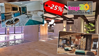 ПРОМО -25% Намаление за 5* Релакс в Новата СПА ПЕРЛА на Велинград! Нощувка със закуска или закуска и вечеря + Минерални басейни + Детски кът с Аниматор и СПА в НОВООТКРИТИЯ СПА Хотел Санте 5*, гр. Велинград, от 99.50 лв./човек. Безплатно за деца до 12 год