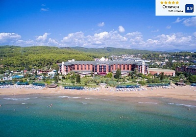 Промоция за хотел AQI Pegasos Resort 5* в Авсалар, Турция с полет от София