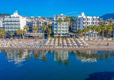  Ранни записвания в BEGONVILLE BEACH MARMARIS 3*, Мармарис, Турция. Чартърен полет от София + 7 нощувки на човек на база All Inclusive 