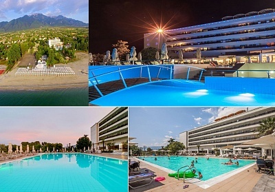 Ранни записвания в хотел Bomo Club Olympus Grand Resort 4*, Лептокария, Гърция! Нощувка на човек на база All Inclusive + басейни. Дете до 11.99г. БЕЗПЛАТНО!