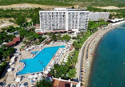 Ранни записвания в хотел Tusan Beach Resort 5*, Кушадасъ, Турция! Автобусен транспорт + 7 нощувки на човек на база Аll Inclusive. Дете до 12.99г. безплатно!