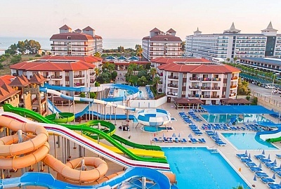  Ранни записвания за лято 2023г. в хотел Eftalia Aqua Resort 5*, Алания, Турция! Автобусен транспорт + 7 нощувки на база Ultra Аll Inclusive на човек + басейни и аквапарк. Дете до 14.99г. безплатно 