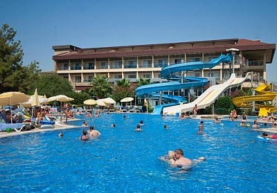 Ранни записвания за лято 2023г. в OTIUM FAMILY ECO CLUB 5*, Сиде, Турция! Автобусен транспорт + 7 нощувки на човек на база All Inclusive. Дете до 11.99 г. БЕЗПЛАТНО!