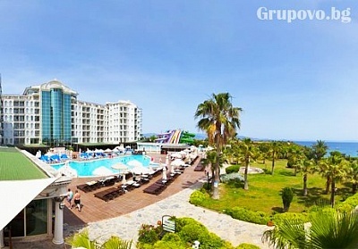 Ранни записвания за море в Дидим, Турция! 5* All Inclusive на брега на морето, 7 нощувки + 3 аквапарка и 2 басейна от хотел Didim Beach Elegance. Дете до 12.99г. - БЕЗПЛАТНО