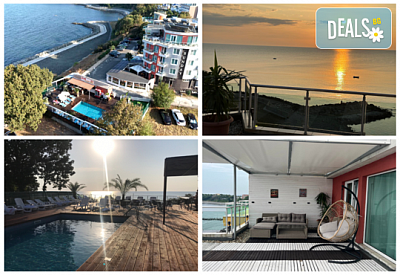 Ранни записвания за море на 5 мин. от плаж Атлиман  5 нощувки със закуски и вечери + басейн с морска вода от хотел Съндей***, Китен