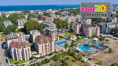 До -30% за Ранни записвания за Море в Слънчев бряг! Нощувка с All inclusive + Мини Аквапарк + Открити басейни + Анимация за Деца и Възрастни + Транспорт до Плажа в Хотел Тарсис 4*, к.к. Слънчев бряг, от 34.16 € /66.81 лв. на човек. Безплатно за едно дете 