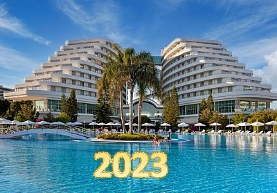  Ранни записвания за Нова Година 2023г. в MIRACLE RESORT HOTEL 5*, Анталия, Турция. Чартърен полет от София + 4 нощувки на човек на база All Inclusive! 