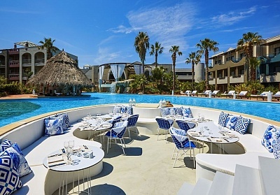 Ранни записвания на първа линия в Ilio Mare Beach Hotel 5*, Тасос, Гърция! Нощувка със закуска и вечеря на човек + басейн. Дете до 6г. БЕЗПЛАТНО!