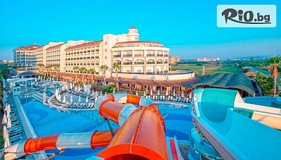 Ранни записвания за самолетна 5-звездна почивка в Сиде през Юни! 7 Ultra All Inclusive нощувки + басейни и водни пързалки в Port River Hotel and SPA 5*, с полет от София