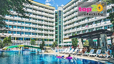 Ранни Записвания за Слънчев бряг! Нощувка в Апартамент с All Inclusive + Голям Басейн, Детски Басейн, Анимация, Билет за Аквапарк*, Чадър и Шезлонг на Плажа в Гранд Хотел Нирвана 4*, Слънчев бряг, от 76 лв./човек. Безплатно за дете до 13 год.!