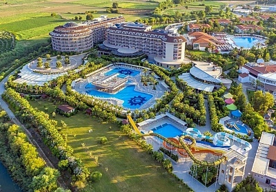  Ранни записвания в SUNMELIA BEACH RESORT HOTEL &amp; SPA 5*, Сиде, Турция! Чартърен полет от София + 7 нощувки на човек на база All Inclusive 