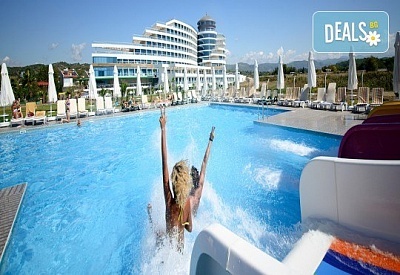 Ранни записвания ULTRA ALL INCLUSIVE ваканция на море в Raymar Resort & Aqua 5*, Сиде, Анталия! 10 дни/ 7 нощувки, безплатно за дете до 12.99 г. и транспорт от Belprego Travel