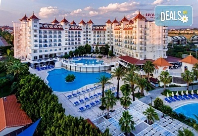 Ранно лято 2023 в Serenis Hotel 5*, Сиде Анталия! 7 нощувки All inclusive, транспорт и безплатно за дете до 10.99 г. от BelpregoTravel