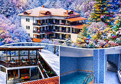 Релакс и минерален басейн в семейния хотел Илинден в Шипковски бани